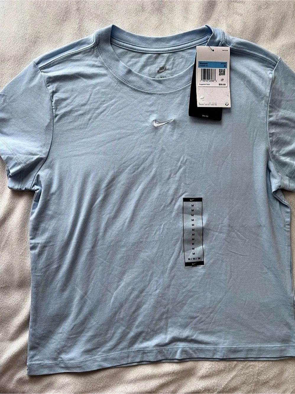 Nike Women's Short Sleeve T-Shirt Blue Size Medium NWT